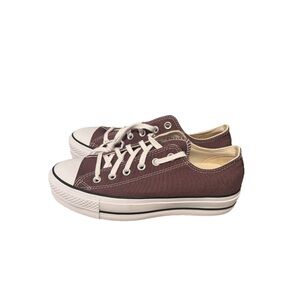 Converse All Star Purple Purplish Plum Platform Sneakers Gym Shoes NEW SIZE 8 US